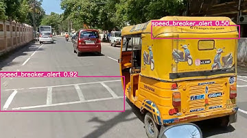 object detection speed breaker detection using yolo v5 yolo r yolo R on custom own dataset collected