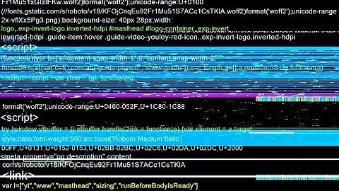 Glitch Computer Code Stock Motion Graphics