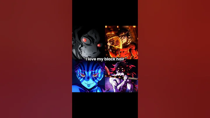 I love my black hair..✨🥀#demonslayer #muzan #akaza #kny #douma #tanjiro #fyp #nezuko #zenitsu