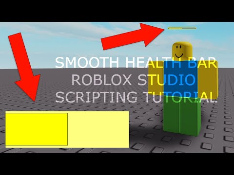 How To Make A Smooth Health Bar Roblox Studio Scripting Tutorial Youtube - roblox long yellow head roblox studio how to add text