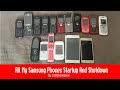 All My Samsung Phones Startup And Shutdown (August 2021 Update)