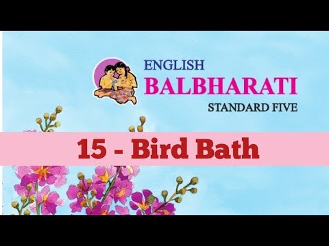 English | 15 - Bird Bath | Poem | Std 5 | Maharashtra State Board - YouTube
