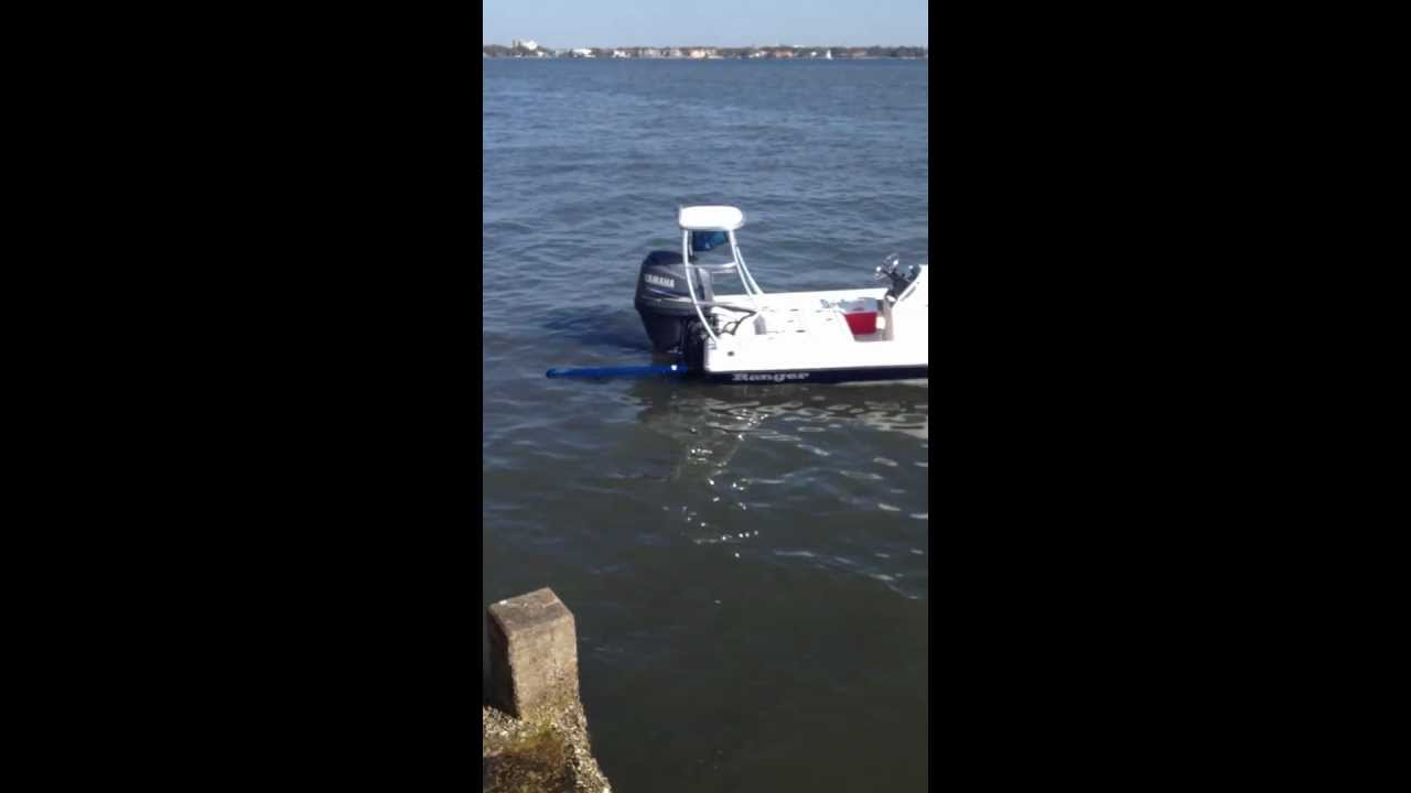 Using the Power Pole and Rhodan GPS trolling motor at Gasperialla