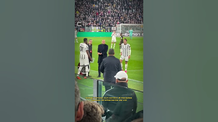 Allegri furioso sul cambio ritardato da Paredes 🤯🤣...#allegri #Juventus #shorts