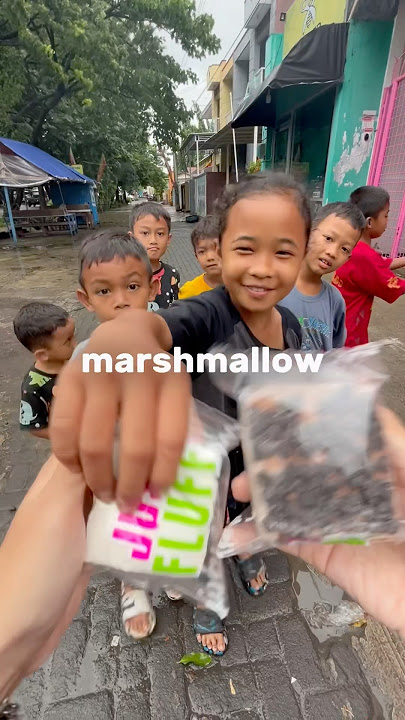 SIAPA CEPAT DIA DAPAT MARSHMALLOW 🤩😋#marshmallow #justfluff #marshmallowjustfluff