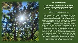 2 Corinthians 4 6 NASB Reflection by Paula McGee the Poet