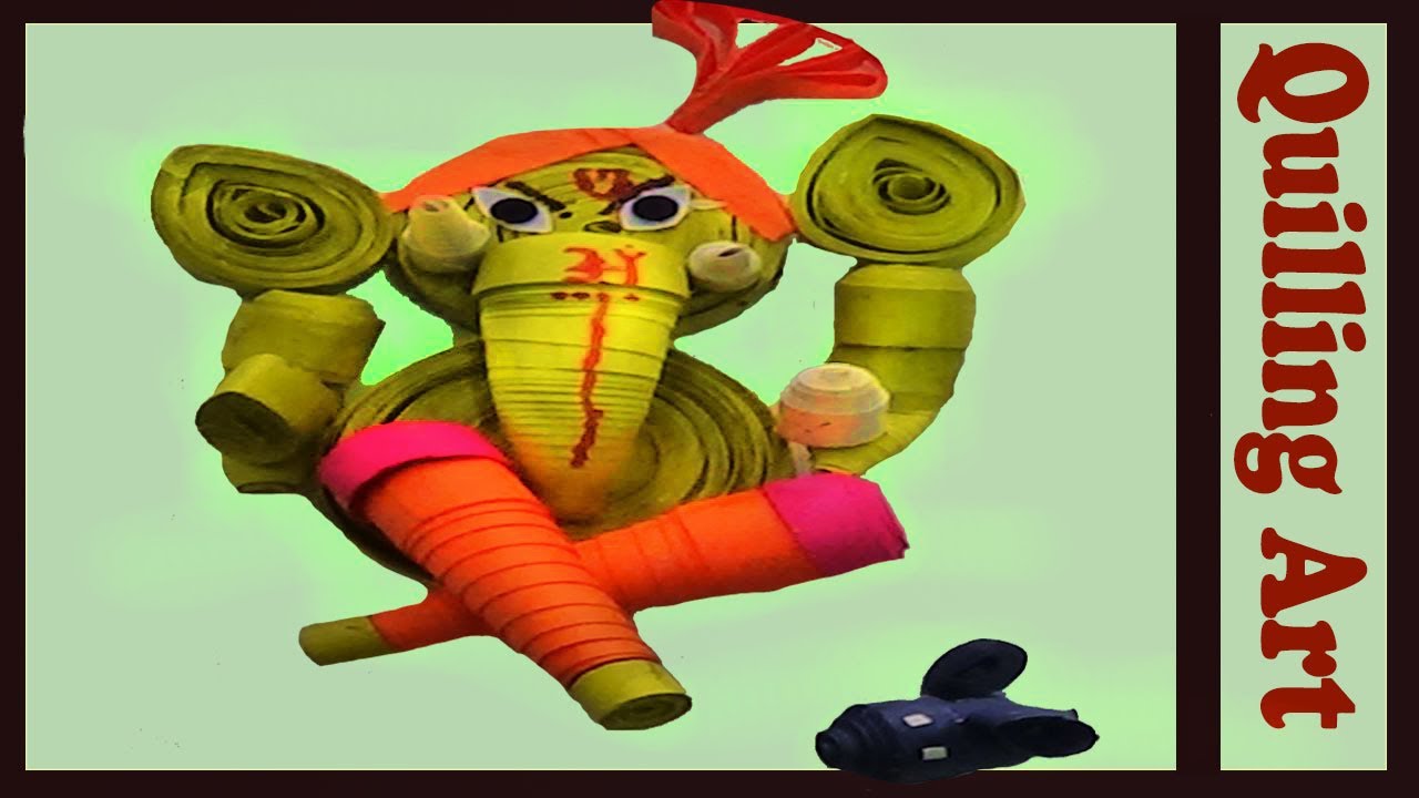 3D quilling ganesha Quilling Gods YouTube