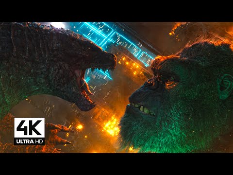 Final Fight Between Godzilla and Kong || Kong Takes Battle Axe - Hong Kong Battle || 4K