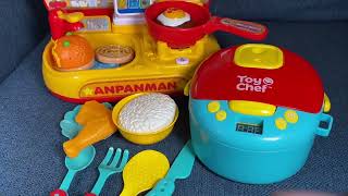 3 Minutes Satisfying with Unboxing and review anpanman Kitchen set toys No music ASMR #unboxing #fun