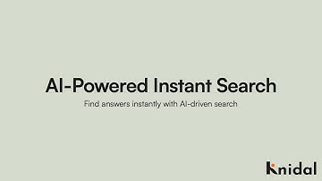 Knidal AI-Powered Instant Search | Find Knowledge Instantly, Anytime, Anywhere