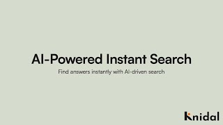 Knidal AI-Powered Instant Search | Find Knowledge Instantly, Anytime, Anywhere screenshot 1