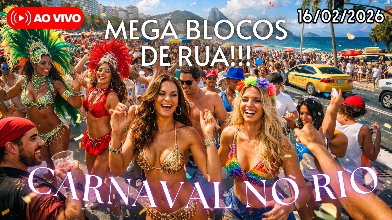 🔴AO VIVO | CARNAVAL 2026 | BLOCOS de RUA no RIO DE JANEIRO | ROLÊ ÉPICO😎🍻🤦🏼‍♀️