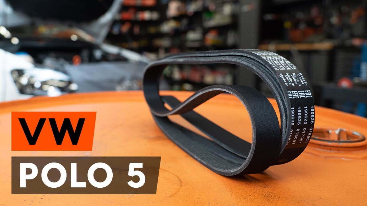 Comment remplacer une сourroie poly v / courroie striée sur VW POLO 5