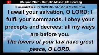 05 June  2026 Catholic Mass Bible Reading