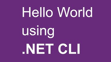 Create a console application using .NET command line / CLI