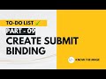 To-do list | Part 09 Creating the submit binding | Projects in Magento 2 #magento2