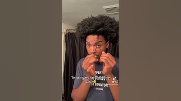 Twisting my hair with only water😁