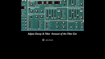 Bass Sound Design Tutorial Using Subtractor Synth in Reason  #sounddesign #synth #reasonstudios