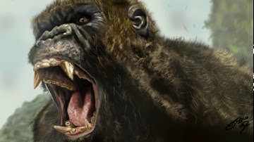 Kong Skull Island -Photoshop Digital Painting- [Time Lapse]