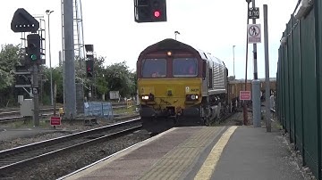 DB Schenker Class 66 No. 66129 Idles Through Bristol Parkway For driver change! 13/05/2017