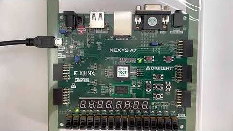 XILINX FPGA NEXYS A7: Flashing LEDs