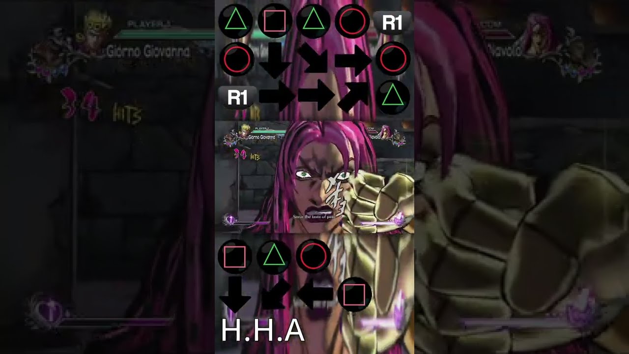 EASY Giorno Giovanna Combos are POMPOUS