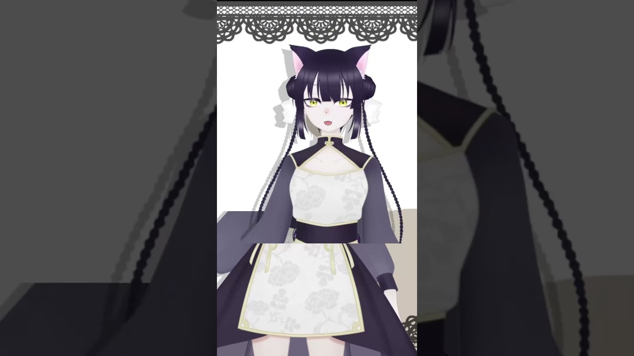 黒猫マジック!【黒森にゃんこ】 #shorts #Vtuber