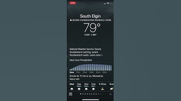 IOS weather is animation thunderstorm