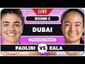 PAOLINI vs EALA WTA Dubai 2026 LIVE Tennis Watchalong mp3