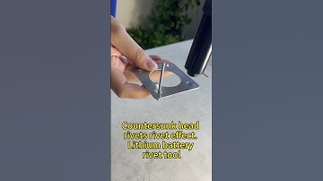 Riveting countersunk head rivets for battery tool #szent #riveter#poprivet #blindrivet#kseetrivet