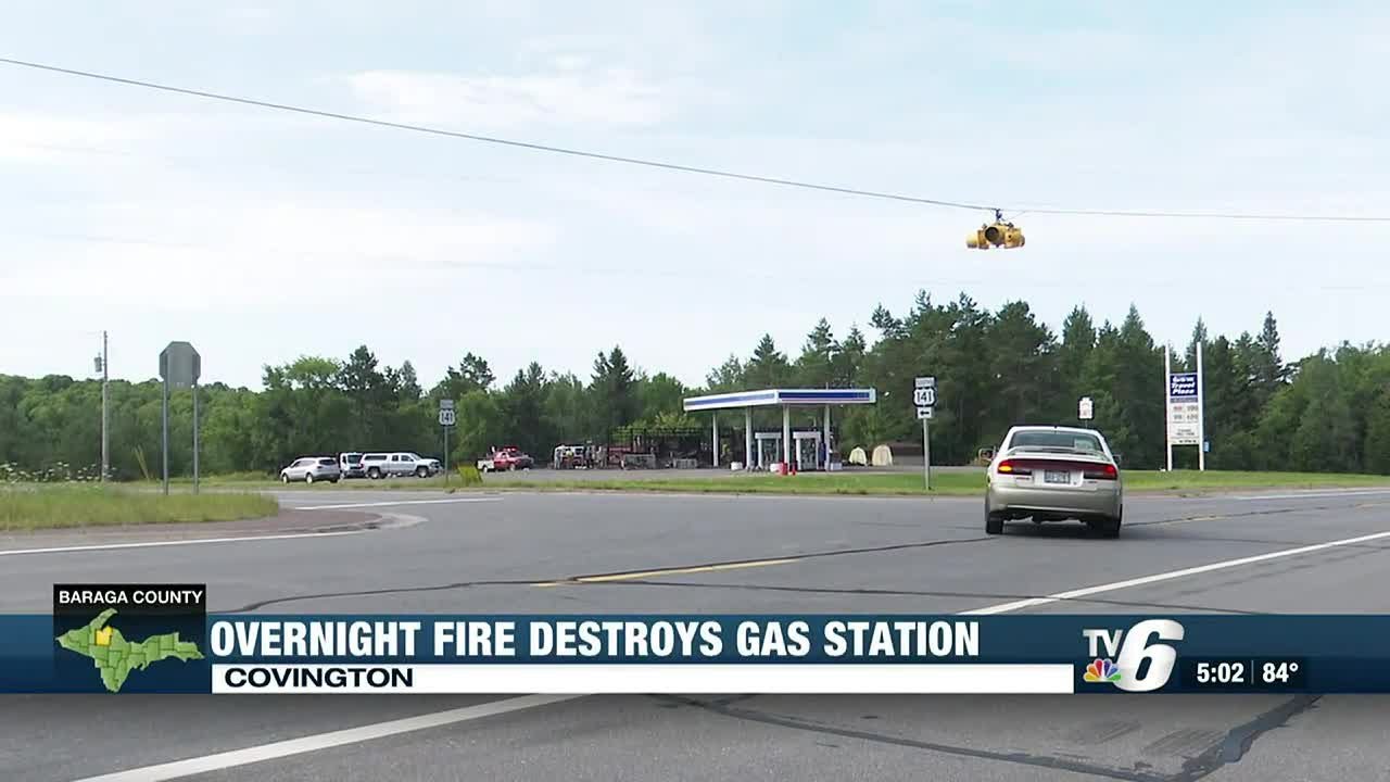 UPDATE Overnight fire severely damages Covington gas station YouTube