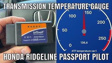 The CampingRandy Wireless OBD II WiFi Transmission Temperature Gauge Honda Ridgeline Passport Pilot