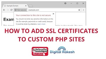 Install and configure SSL Certificate In PHP - How to Add SSL Certificates to Custom PHP Sites