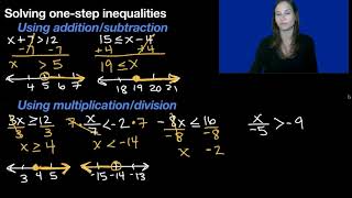 One-step inequalities examples (ASL)