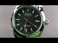 Rolex Oyster Perpetual Milgauss Green Crystal 116400GV Rolex Watch Review