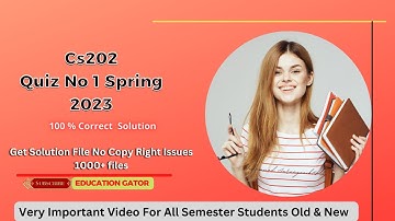 Cs202 Quiz 1 2023 | Cs202 Quiz 1 Spring 2023 | Cs202 Quiz 1  |#Cs202Quiz1