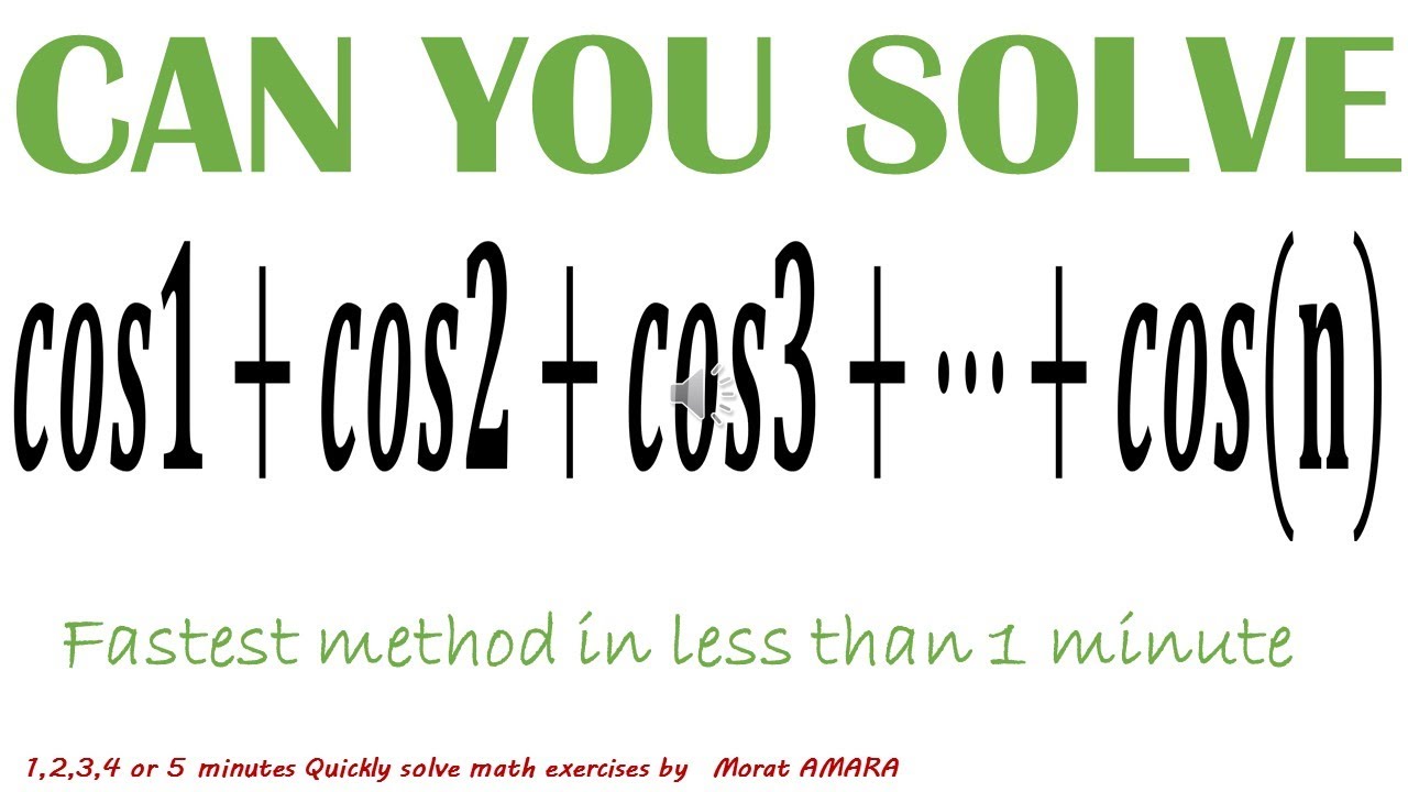 Solving In Less Than 1 Minute YouTube