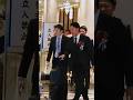 会場を後にする才木浩人投手、大山悠輔選手、石井大智投手、森下翔太選手、村上頌樹投手、佐藤輝明選手。NPBアワード2025　#阪神タイガース #大山悠輔 #石井大智 #npbアワード