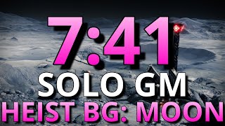 SOLO Heist Battleground: Moon GM in 7 Mins! (7:41 Plat)