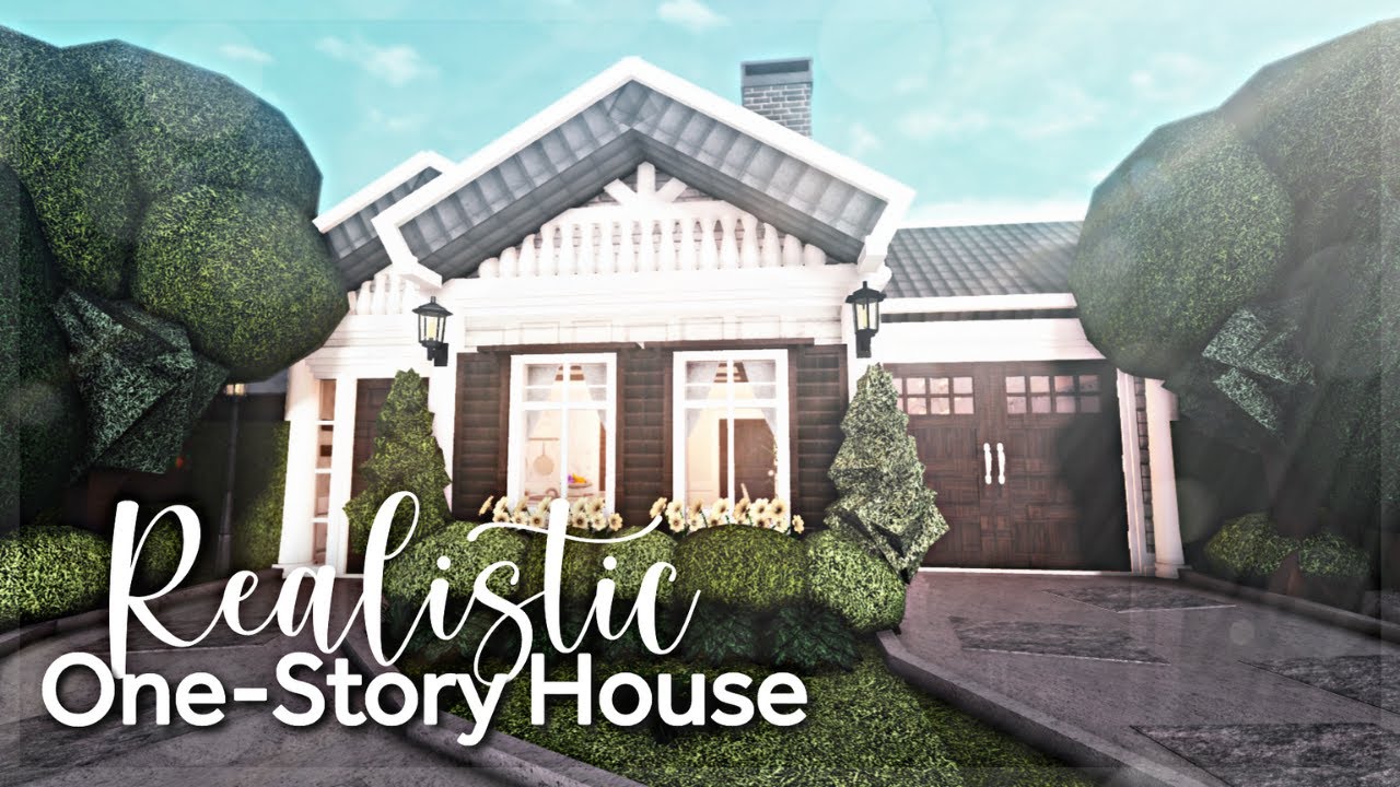 Roblox Modern One Story House Roblox Bloxburg House Builder Etsy