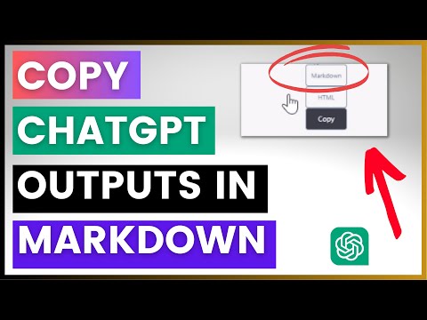 How To Copy ChatGPT Ouputs In Markdown Format?
