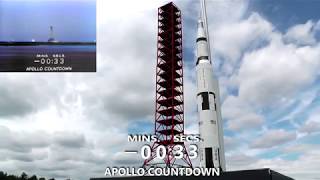 Apollo 11 Model Rocket Launch - Recreation of the Original 1969 NBC Broadcast