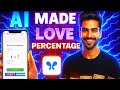AI Made Love Percentage Calculator Website || Free || Zero Coding Knowledge|| #chatgpt #aicoding