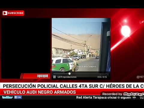 Persecución policial #Iquique.Chile.