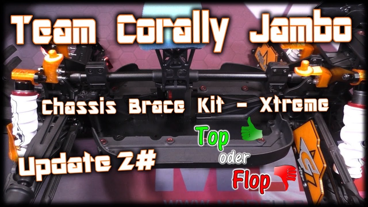 Team Corally Jambo Update 2 Chassis Brace Kit Top oder Flop HD+