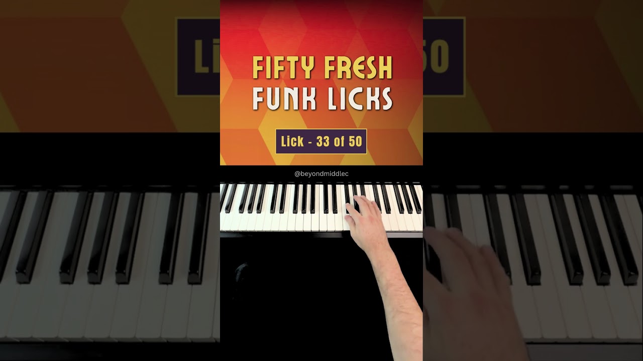 Try out Funk Riff 33 of 50 to add Interest to your Piano Improvisation!  🎹 #Shorts #improvisation