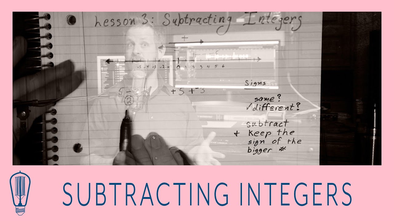 Subtracting Integers - YouTube