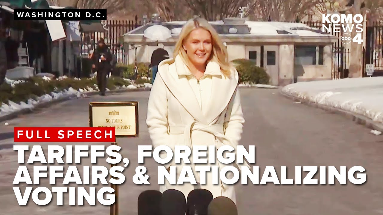 FULL GAGGLE: Karoline Leavitt addresses Colombian president visit, tariffs, nationalizing elections