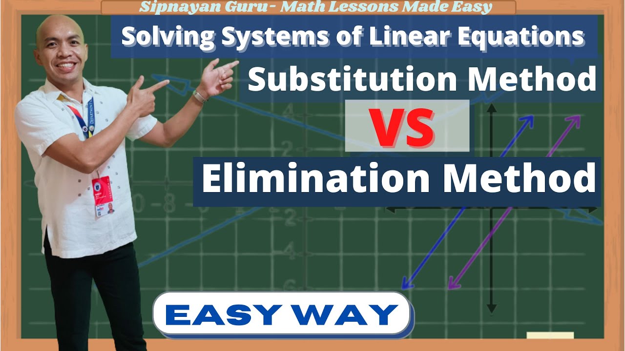 Substitution vs Elimination Method | Solving Systems of Linear ...