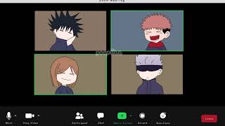 Jujutsu Kaisen in a zoom meeting